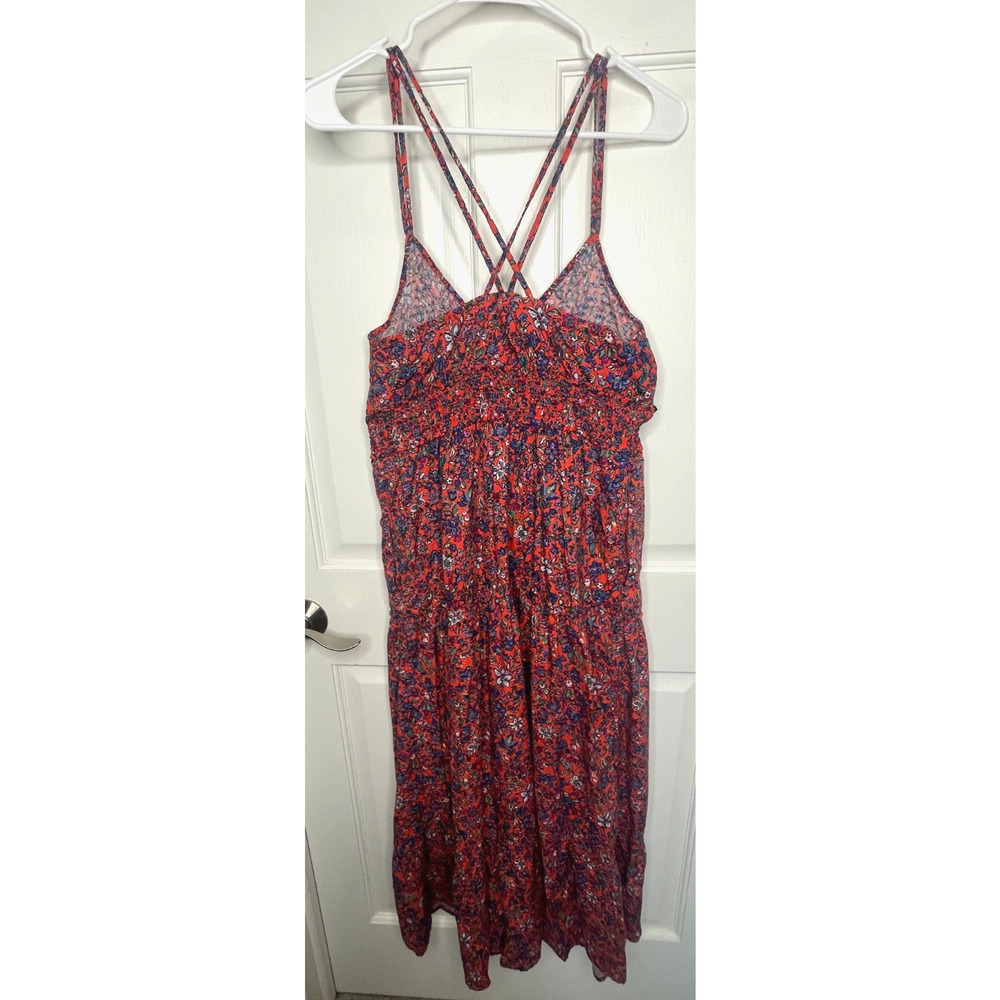 Universal Thread Women's Floral Maxi Strappy Sundress Sz M Cottagecore Boho - Picture 5 of 10